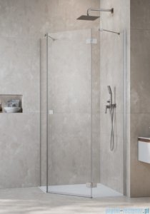 Radaway Essenza 8 Brushed Nickel Ptj kabina pięciokątna 90x90cm prawa szczotkowany nikiel 10490000-91-01R/10490200-01-01