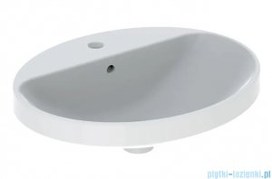 Geberit VariForm Umywalka owalna z półką z otworem na baterię 55x45cm KeraTect 500.720.00.2