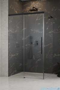Radaway Idea 8 QL Black Kdj kabina 110x80cm lewa czarny mat/szkło przejrzyste 10550567-54-01L/10350503-01-01/10360080-01-01R