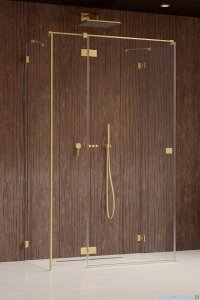 Radaway Essenza Pro Brushed Gold Kdj+S kabina 100x80x100cm lewa szczotkowane złoto 10097380-99-01L/10098100-01-01/10098100-01-01