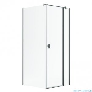 Radaway Nes Kdj II Brushed GunMetal kabina 80x70cm prawa szczotkowany grafit 10032080-92-01R/10039070-01-01