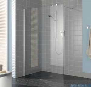 Kermi Filia Xp Ściana Walk-in Wall, stabilizator 45/przezroczyste KermiClean, profile srebrne 100x200cm FXTWG10020VPK