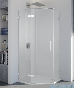 SanSwiss Pur PUT51 Ścianka boczna do kabiny 5-kątnej 30-100cm profil chrom szkło Pas satynowy PUT51SM11051 