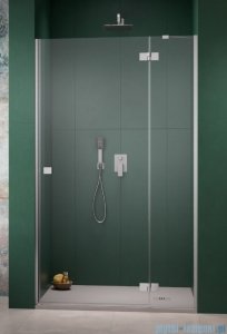 Radaway Essenza Brushed Nickel Dwj drzwi wnękowe 90cm prawe szczotkowany nikiel/szkło przejrzyste 1385013-91-01R