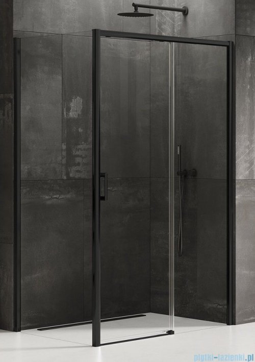 New Trendy Prime Black kabina prostokątna 110x90x200 cm prawa przejrzyste D-0319A/D-0129B