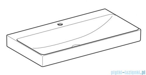 Geberit One Umywalka prostokątna z otworem na baterię 90x48cm KeraTect 505.020.01.3