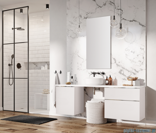 Elita Look szafka podumywalkowa 60x28x45cm biała połysk 167075