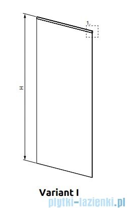 Radaway Modo XL Black kabina Walk-in 100-160×250-300 szkło przejrzyste 10mm 389409-54-01