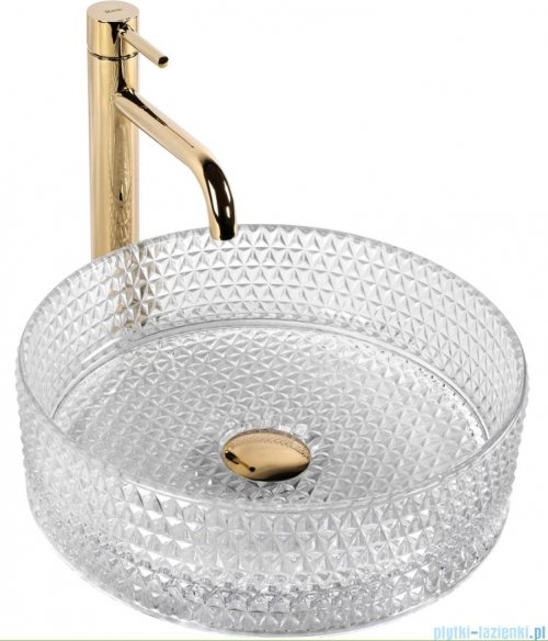 Rea Cristal Transparent 35 Umywalka nablatowa REA-U9670