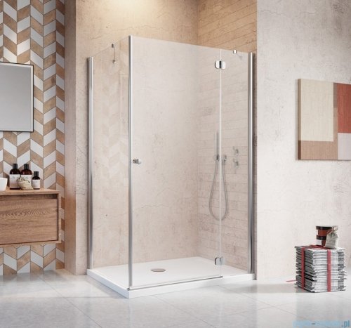 Radaway Torrenta Kdj kabina 120x80 prawa szkło przejrzyste + Brodzik Doros D + syfon 32232-01-01NR