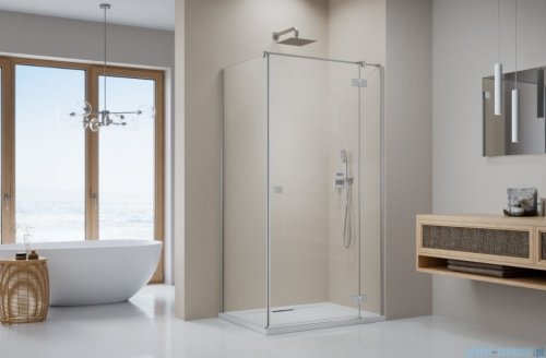 Radaway Essenza 8 Brushed Nickel Kdj kabina 110x90cm prawa szczotkowany nikiel 10480712-01-01R/10470337-91-01R/10113090-01-01