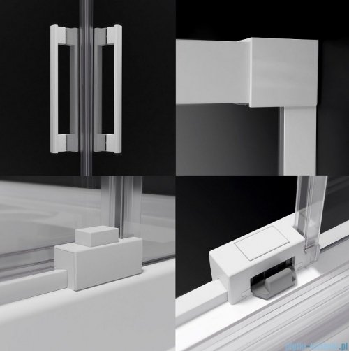 Radaway Idea White Kdj kabina 120x110cm prawa szkło przejrzyste 387042-04-01R/387053-04-01L
