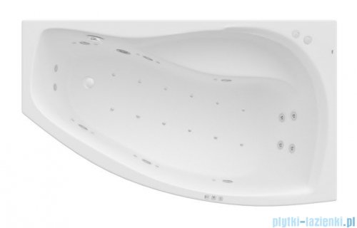 Roca Nicole wanna 160x95cm prawa z hydromasażem Smart WaterAir Plus