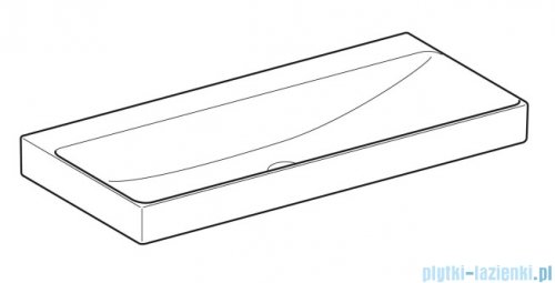 Geberit One Umywalka prostokątna bez otworu na baterię 105x48cm KeraTect 505.021.01.4