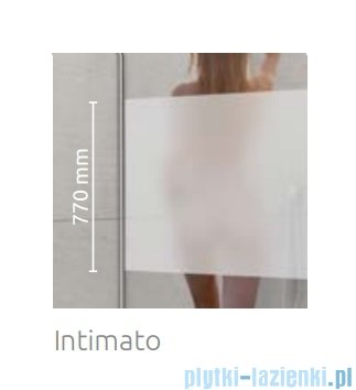 Radaway Nes 6 KDD B Brushed Light Gold kabina walk-in 90cm lewa szczotkowane jasne złoto szkło przejrzyste 10024090-98-01L