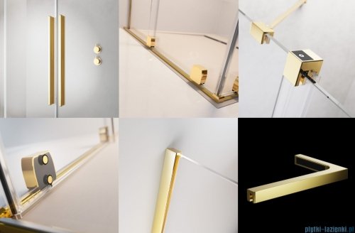 Radaway Furo SL Gold KDD kabina 80x120cm złoty połysk/szkło przejrzyste 10305080-09-01L/10305120-09-01R