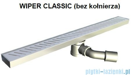 Wiper Odpływ liniowy Classic Pure 80cm bez kołnierza szlif PU800SCS100