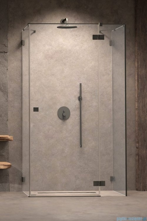 Radaway Essenza Pro Brushed GunMetal Kdj+S kabina 80x90x80cm prawa szczotkowany grafit 10097390-92-01R/10098080-01-01/10098080-01-01