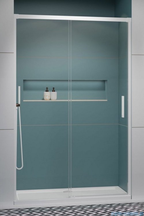 Radaway Idea White Dwj drzwi 120cm lewe szkło przejrzyste 387016-04-01L