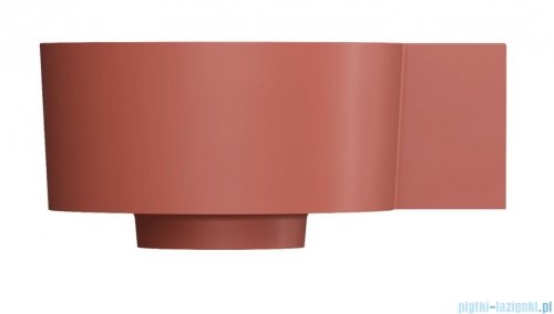 Omnires Ovo M+ umywalka nablatowa/wisząca prawa 33x34 cm terracotta mat OVO335UWPTE