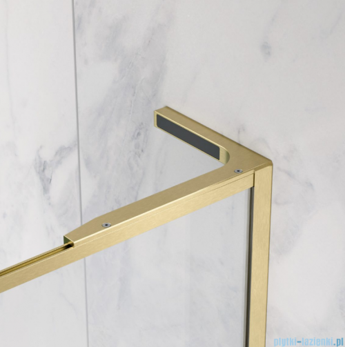 Radaway Modo F SL Brushed Gold II kabina Walk-in 70x201,6cm prawa Szczotkowane Złoto szkło przejrzyste 10419074-99-01R