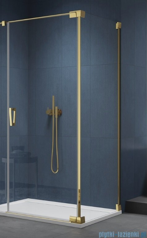 SanSwiss Cadura Gold Line ścianka boczna Cat2 75x200cm profile złote CAT20751207