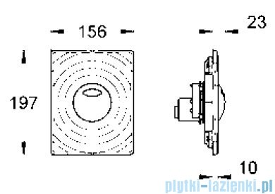 Grohe Surf przycisk uruchamiający chrom 38861000