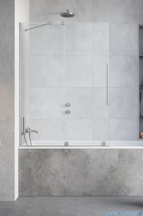 Radaway Furo Brushed Nickel PND II parawan nawannowy 120cm lewy szczotkowany nikiel 10109638-91-01L/10112594-01-01