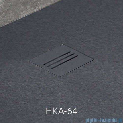 Radaway Kratka odpływowa do brodzika Kyntos antracyt HKA-64