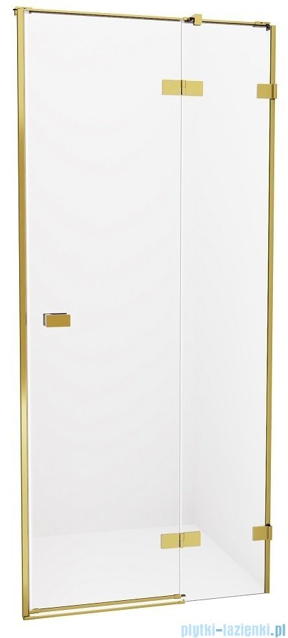 New Trendy Avexa Gold drzwi wnękowe 130x200 cm przejrzyste prawa EXK-1725