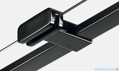 New Trendy Eventa Black Chrome kabina prysznicowa prostokątna 80x70x200 cm lewa przejrzyste czarny połysk EXK-6145