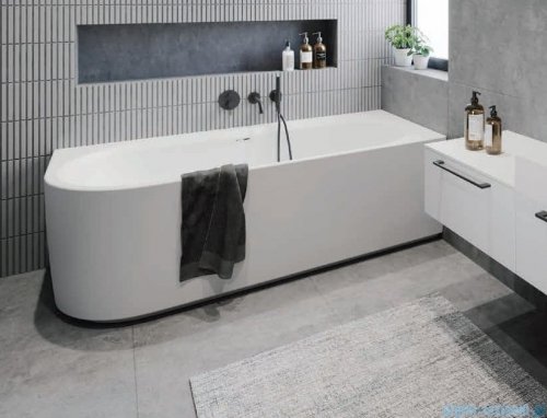 Riho Desire Corner LED wanna narożna z hydromasażem Sparkle Mood lewa 180x84cm B088004005