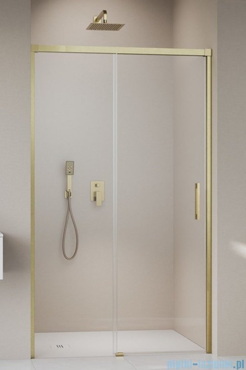 Radaway Idea 8 Dwj Brushed Gold drzwi wnękowe 140cm lewe szczotkowane złoto 10330720-99-01L/10350653-01-01 