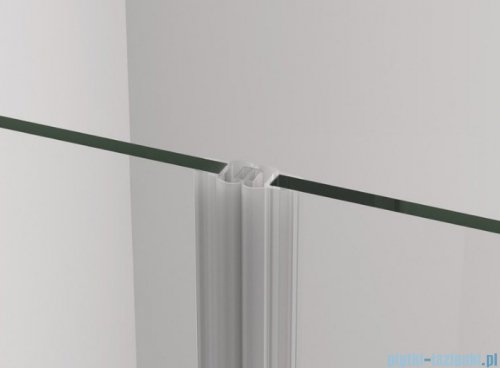 SanSwiss Cadura White Line drzwi wahadłowe 110cm jednoczęściowe prawe z polem stałym biały mat CA31CD1100907