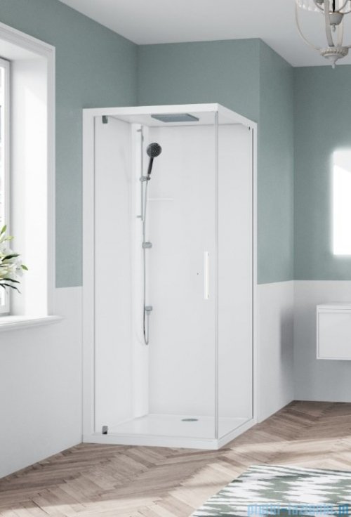 Novellini Glax 1 2.0 kabina standard 90x90 lewa biała G21GF99STF-1UU