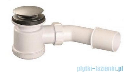 McAlpine Syfon brodzikowy 50'' pokrywa kolorze satyna HC26CLSC
