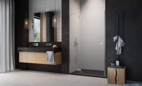 Radaway Essenza 8 Dwj drzwi wnękowe 80cm lewe szkło przejrzyste 10480512-01-01L/10460237-01-01L