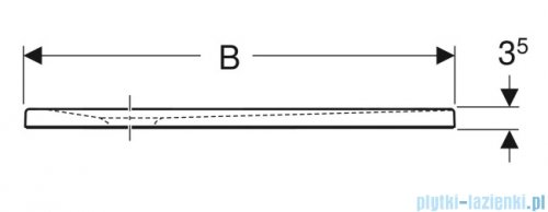Geberit brodzik Typ 35 90x90cm biały mat 550.324.00.1