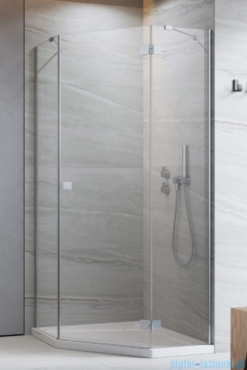 Radaway Essenza 8 Ptj kabina pięciokątna 100x90cm prawa szkło przejrzyste 10490000-01-01R/10490900-01-01