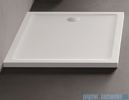 New Trendy Mild Brodzik akrylowy prostokątny 80x140x4,5 cm biały B-0636