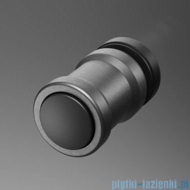 Radaway Nes 6 Brushed GunMetal KDD B kabina walk-in 90cm lewa szczotkowany grafit szkło przejrzyste 10024090-92-01L