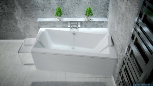 Besco Infinity 150x90cm wanna asymetryczna prawa + obudowa + syfon #WAI-150-NP/OAI-150-NS/19975