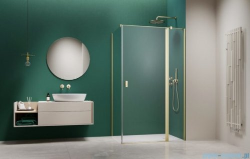 Radaway Nes 6 Kdj II Brushed Light Gold kabina 100x75cm prawa szczotkowane jasne złoto 10032100-98-01R/10039075-01-01