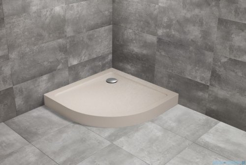 Radaway Doros A Compact Stone brodzik półokrągły 90x90 kaszmirowy SDRA9090-05-84S