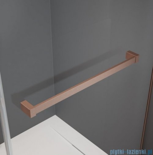Radaway Nes Kdj II Brushed Copper kabina 90x80cm prawa szczotkowana miedź 10032090-93-01R/10039080-01-01
