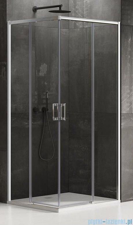 New Trendy Prime kabina prostokątna 90x80x200 cm przejrzysta D-0296A/D-0295A