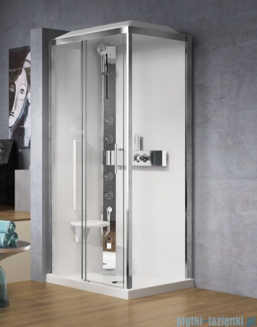 Novellini Glax 3 kabina prysznicowa z hydromasażem 120x90 lewa GL32P299SM1-1K