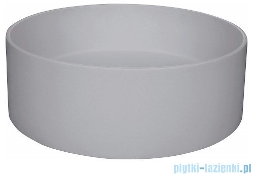 Deante Silia umywalka nablatowa granitowa Ø36 cm szary metalik CQS SU4S