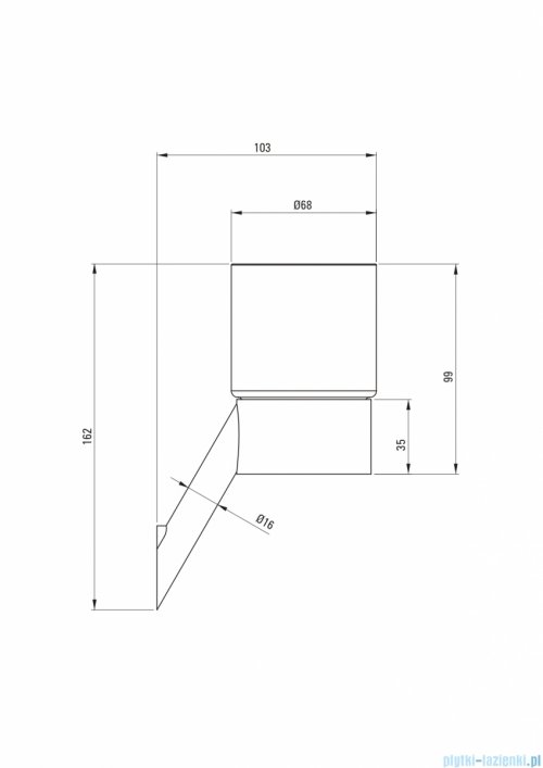 Deante SILIA  Kubek ścienny stal szczotkowana ADI_F911