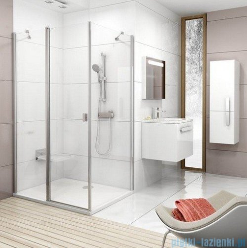 Ravak Chrome Prysznicowa ścianka stała CPS-80 polerowane aluminium+transparent 9QV40C00Z1